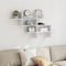 vidaXL Wall Shelf White 124.5x18x60.5 cm Engineered Wood