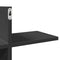 vidaXL Wall Shelf Black 124.5x18x60.5 cm Engineered Wood