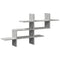 vidaXL Wall Shelf Concrete Grey 124.5x18x60.5 cm Engineered Wood