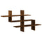 vidaXL Wall Shelf Smoked Oak 124.5x18x60.5 cm Engineered Wood