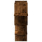 vidaXL Wall Shelf Smoked Oak 124.5x18x60.5 cm Engineered Wood