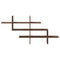 vidaXL Wall Shelf Brown Oak 124.5x18x60.5 cm Engineered Wood