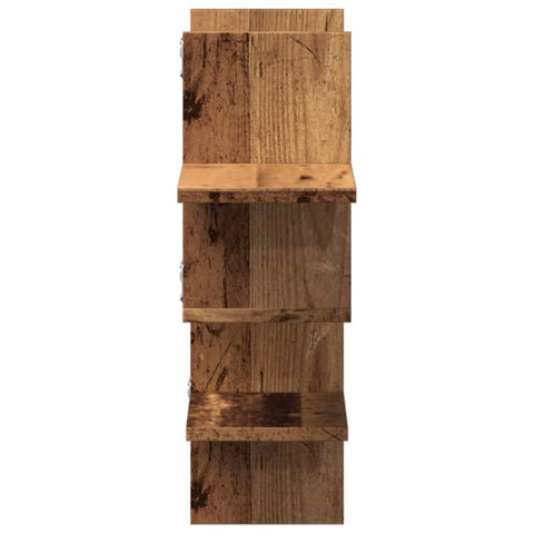 vidaXL Wall Shelf Old Wood 124.5x18x60.5 cm Engineered Wood