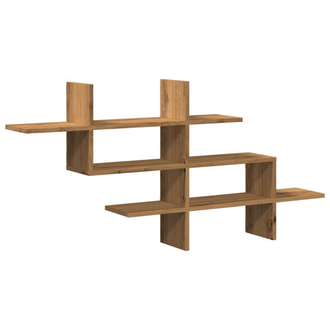 vidaXL Wall Shelf Artisian Oak 124.5x18x60.5 cm Engineered Wood