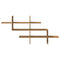 vidaXL Wall Shelf Artisian Oak 124.5x18x60.5 cm Engineered Wood