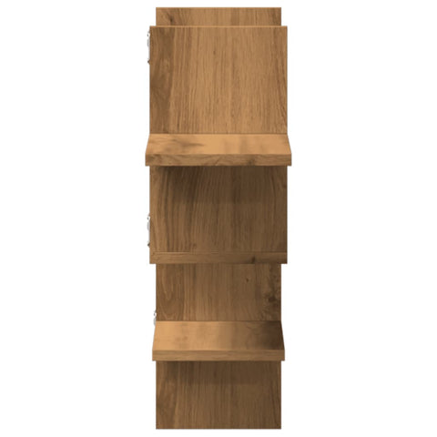 vidaXL Wall Shelf Artisian Oak 124.5x18x60.5 cm Engineered Wood