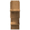 vidaXL Wall Shelf Artisian Oak 124.5x18x60.5 cm Engineered Wood