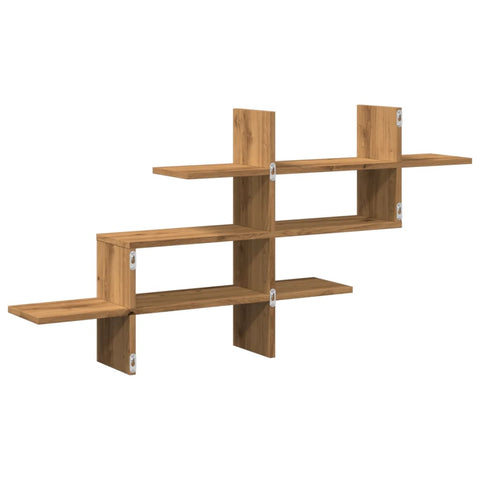vidaXL Wall Shelf Artisian Oak 124.5x18x60.5 cm Engineered Wood