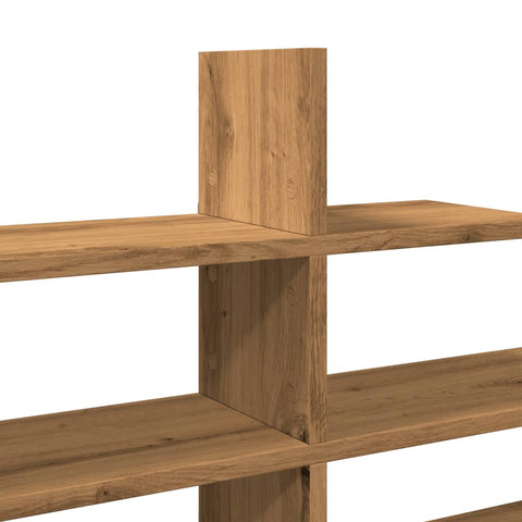 vidaXL Wall Shelf Artisian Oak 124.5x18x60.5 cm Engineered Wood