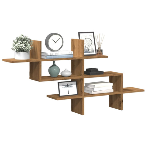 vidaXL Wall Shelf Artisian Oak 124.5x18x60.5 cm Engineered Wood