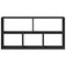 vidaXL Wall Shelf Black 100x25x50 cm Engineered Wood