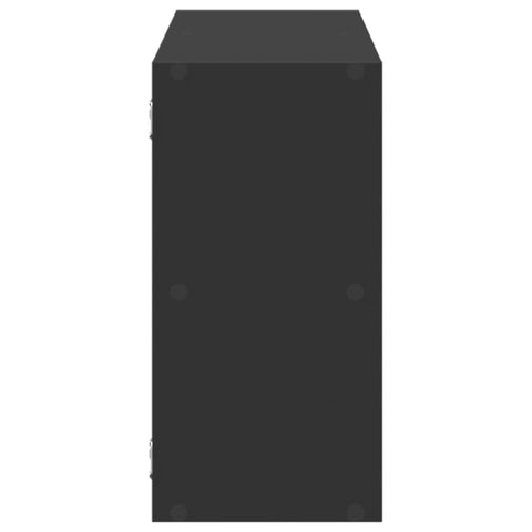 vidaXL Wall Shelf Black 100x25x50 cm Engineered Wood