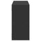 vidaXL Wall Shelf Black 100x25x50 cm Engineered Wood