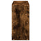 vidaXL Wall Shelf Smoked Oak 100x25x50 cm Engineered Wood