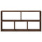 vidaXL Wall Shelf Brown Oak 100x25x50 cm Engineered Wood