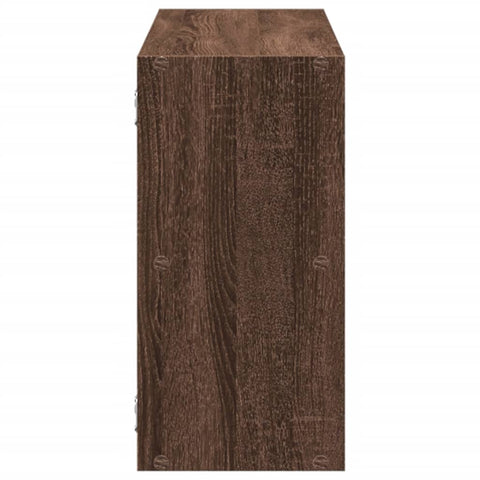 vidaXL Wall Shelf Brown Oak 100x25x50 cm Engineered Wood