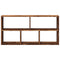 vidaXL Wall Shelf Old Wood 100x25x50 cm Engineered Wood