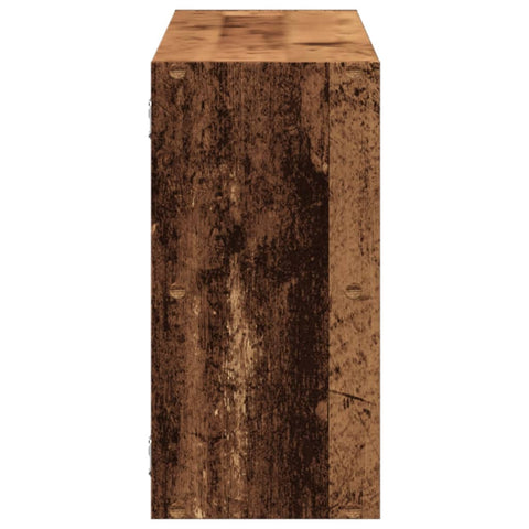 vidaXL Wall Shelf Old Wood 100x25x50 cm Engineered Wood