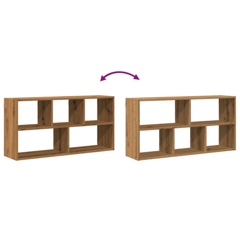 vidaXL Wall Shelf Artisian Oak 100x25x50 cm Engineered Wood