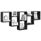 vidaXL Wall Shelf Black 159x18x66 cm Engineered Wood