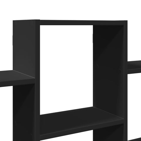 vidaXL Wall Shelf Black 159x18x66 cm Engineered Wood
