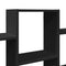 vidaXL Wall Shelf Black 159x18x66 cm Engineered Wood