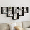 vidaXL Wall Shelf Black 159x18x66 cm Engineered Wood