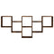 vidaXL Wall Shelf Smoked Oak 159x18x66 cm Engineered Wood