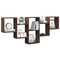 vidaXL Wall Shelf Brown Oak 159x18x66 cm Engineered Wood