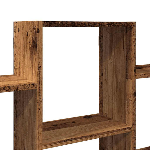 vidaXL Wall Shelf Old Wood 159x18x66 cm Engineered Wood
