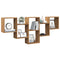 vidaXL Wall Shelf Artisian Oak 159x18x66 cm Engineered Wood