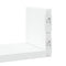 vidaXL Wall Shelf 3 pcs White Engineered Wood