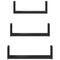 vidaXL Wall Shelf 3 pcs Black Engineered Wood
