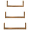 vidaXL Wall Shelf 3 pcs Artisian Oak Engineered Wood