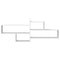 vidaXL Wall Shelf White 167.5x18x68 cm Engineered Wood