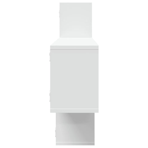 vidaXL Wall Shelf White 167.5x18x68 cm Engineered Wood