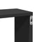 vidaXL Wall Shelf Black 167.5x18x68 cm Engineered Wood