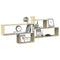 vidaXL Wall Shelf Sonoma Oak 167.5x18x68 cm Engineered Wood
