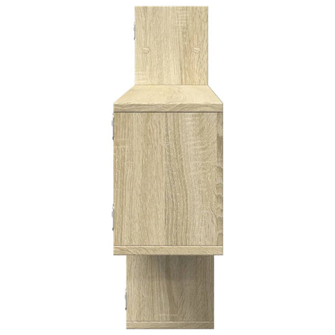 vidaXL Wall Shelf Sonoma Oak 167.5x18x68 cm Engineered Wood