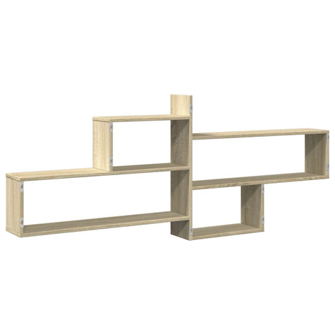 vidaXL Wall Shelf Sonoma Oak 167.5x18x68 cm Engineered Wood