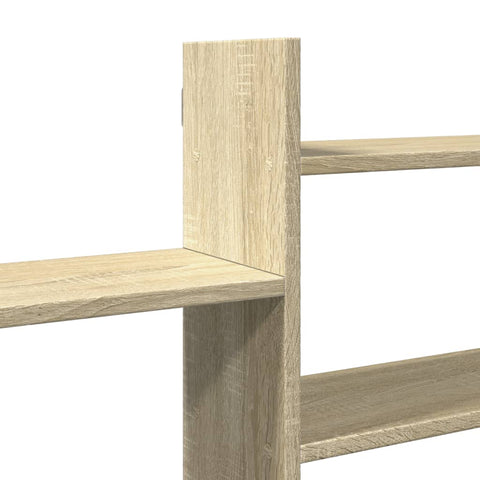 vidaXL Wall Shelf Sonoma Oak 167.5x18x68 cm Engineered Wood