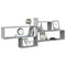 vidaXL Wall Shelf Concrete Grey 167.5x18x68 cm Engineered Wood