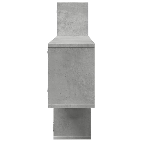 vidaXL Wall Shelf Concrete Grey 167.5x18x68 cm Engineered Wood