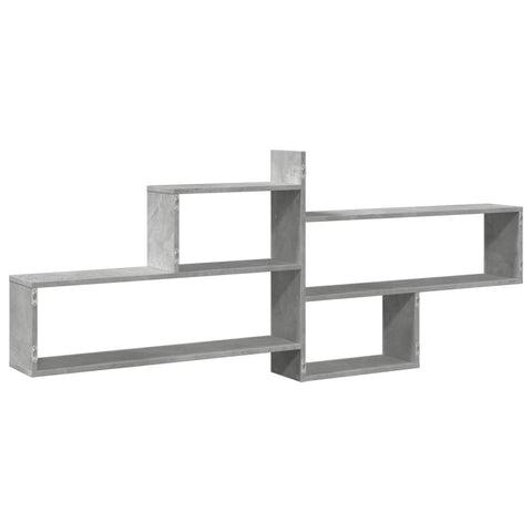 vidaXL Wall Shelf Concrete Grey 167.5x18x68 cm Engineered Wood