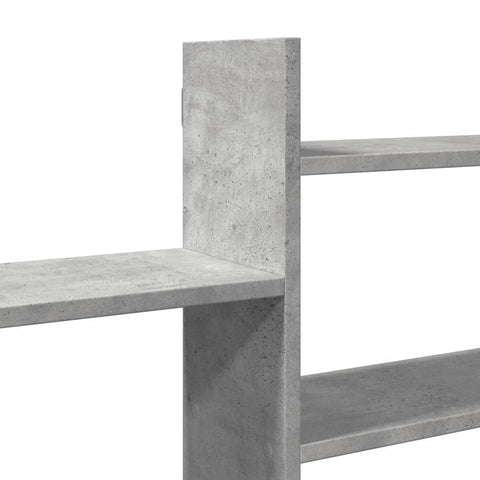 vidaXL Wall Shelf Concrete Grey 167.5x18x68 cm Engineered Wood