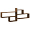 vidaXL Wall Shelf Smoked Oak 167.5x18x68 cm Engineered Wood
