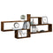 vidaXL Wall Shelf Smoked Oak 167.5x18x68 cm Engineered Wood