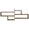 vidaXL Wall Shelf Smoked Oak 167.5x18x68 cm Engineered Wood