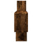 vidaXL Wall Shelf Smoked Oak 167.5x18x68 cm Engineered Wood