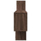 vidaXL Wall Shelf Brown Oak 167.5x18x68 cm Engineered Wood